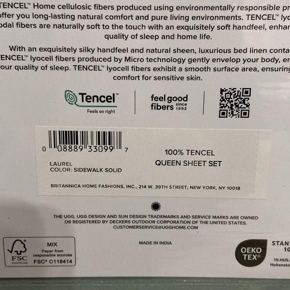 UGG LAUREL Queen Sheet Set - Picture 4 of 5